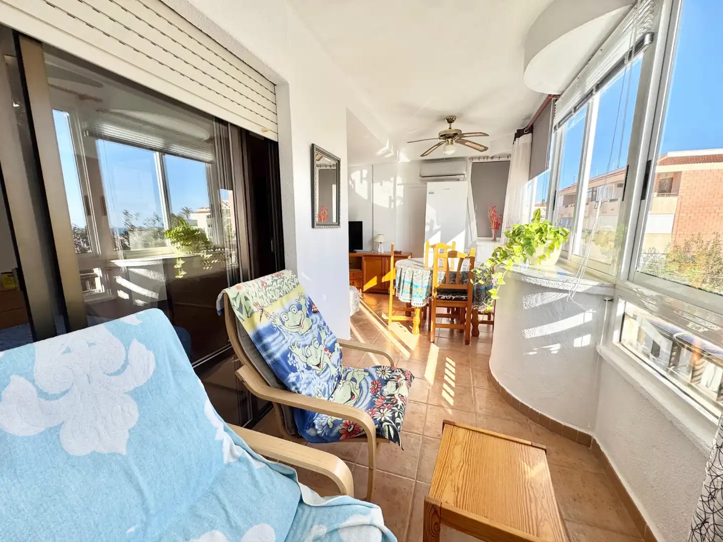 Terraza de Apartamento de alquiler en Orihuela con Aire acondicionado, Calefacción y Amueblado