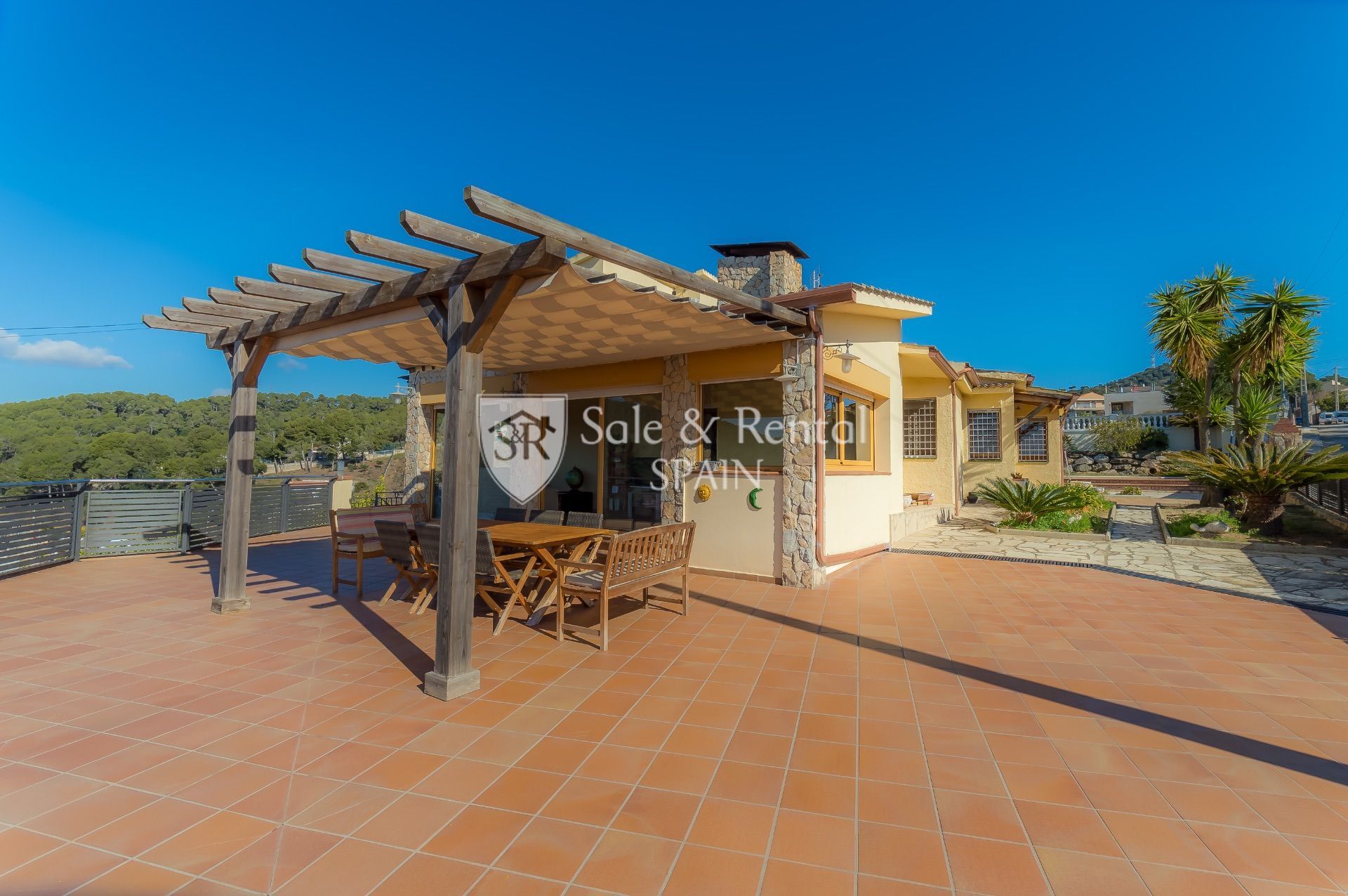 Terrassa de Casa o xalet en venda en Santa Susanna amb Calefacció, Jardí privat i Terrassa