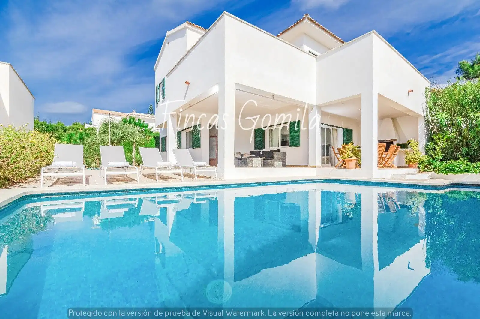 Exterior view of Houses for sale in Es Mercadal  with Private garden and Swimming Pool