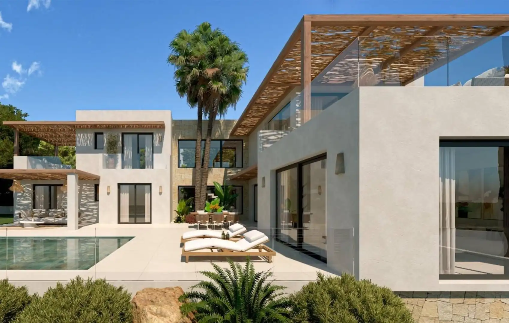 Vista exterior de Casa o xalet en venda en Jávea / Xàbia amb Aire condicionat, Calefacció i Jardí privat