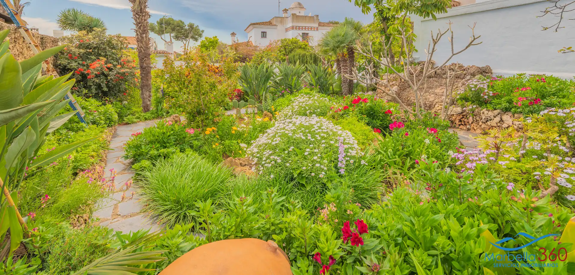 Jardín de Casa o chalet en venta en Marbella con Aire acondicionado, Calefacción y Jardín privado