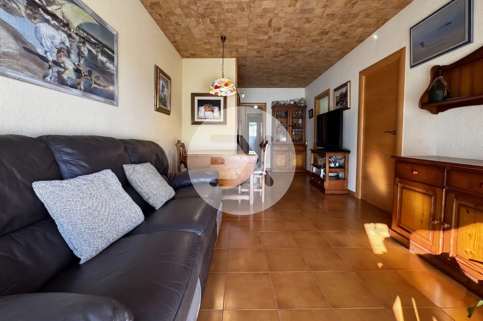 Living room of Flat for sale in Castelldefels  with Air Conditioner, Terrace and Community pool