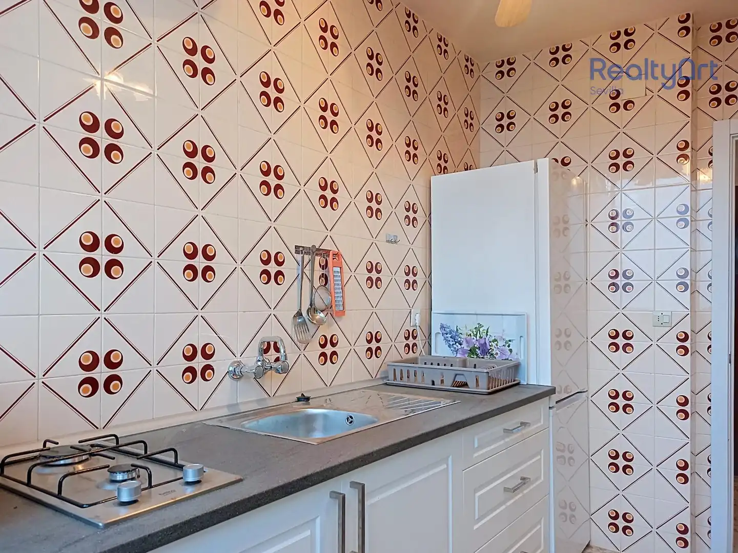 Kitchen of Flat for sale in Mazagón  with Air Conditioner, Furnished and Balcony