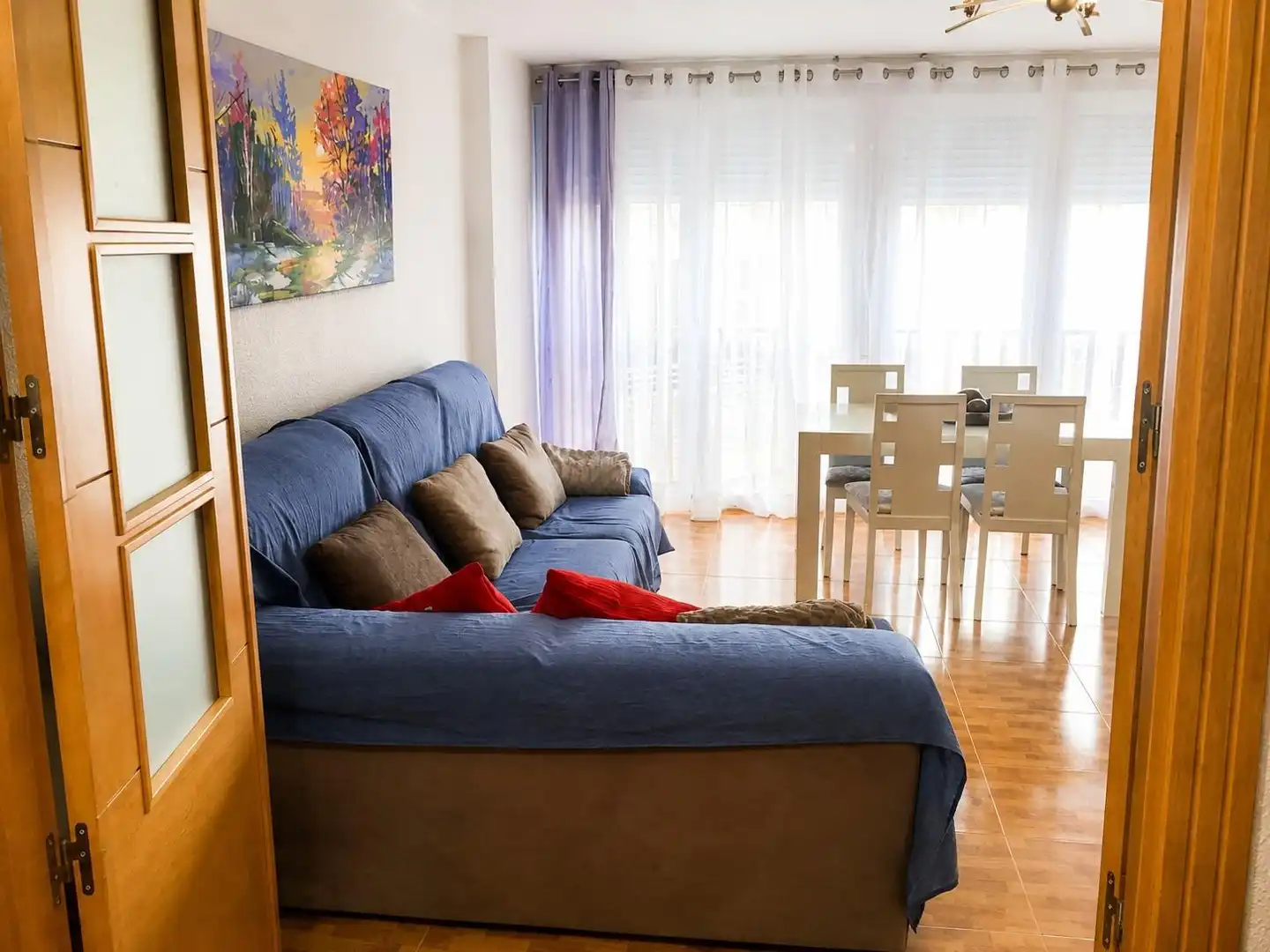 Sala de estar de Piso en venta en El Ejido con Balcón