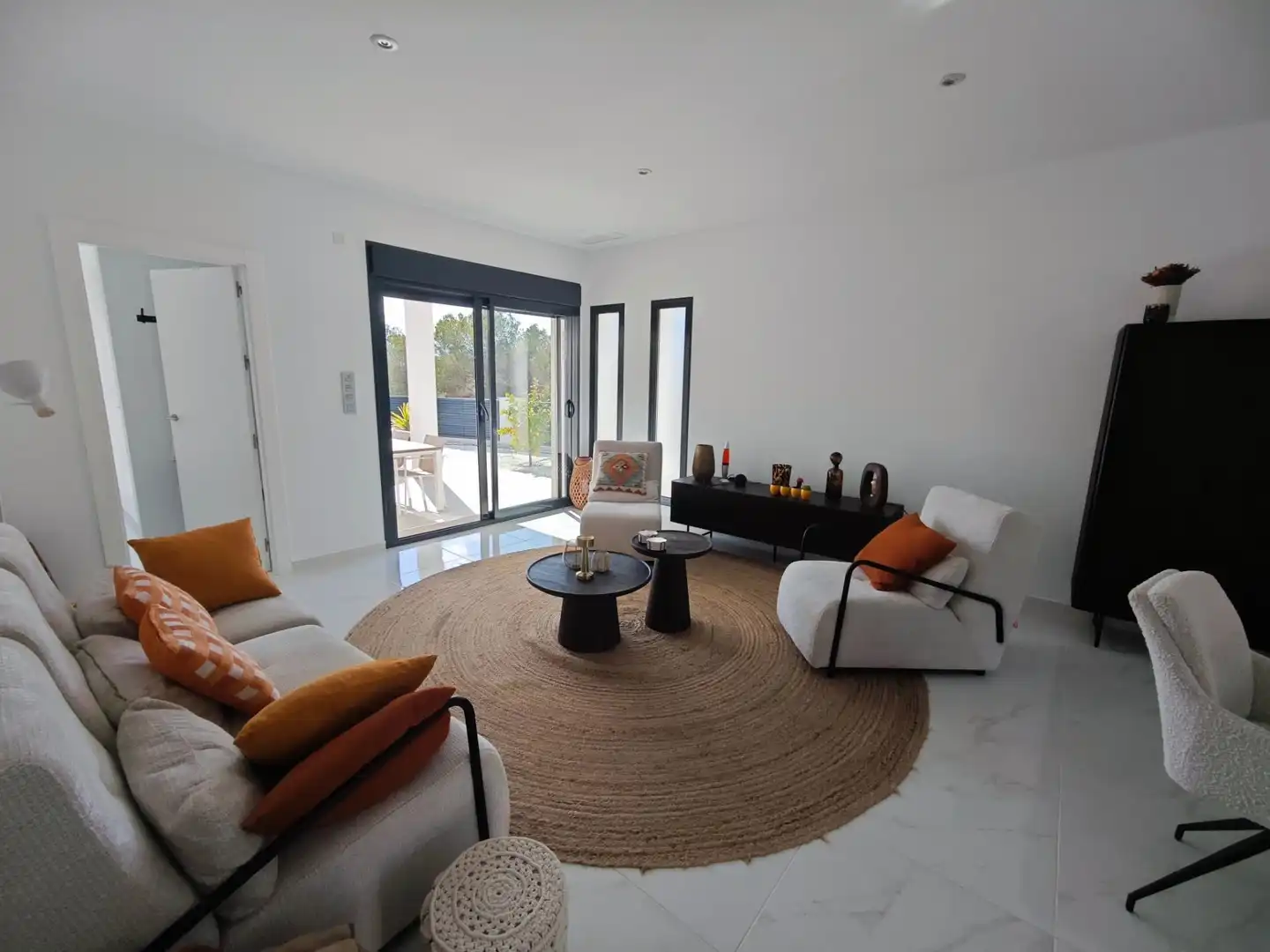 Sala de estar de Casa o chalet en venta en Pilar de la Horadada con Calefacción, Jardín privado y Terraza