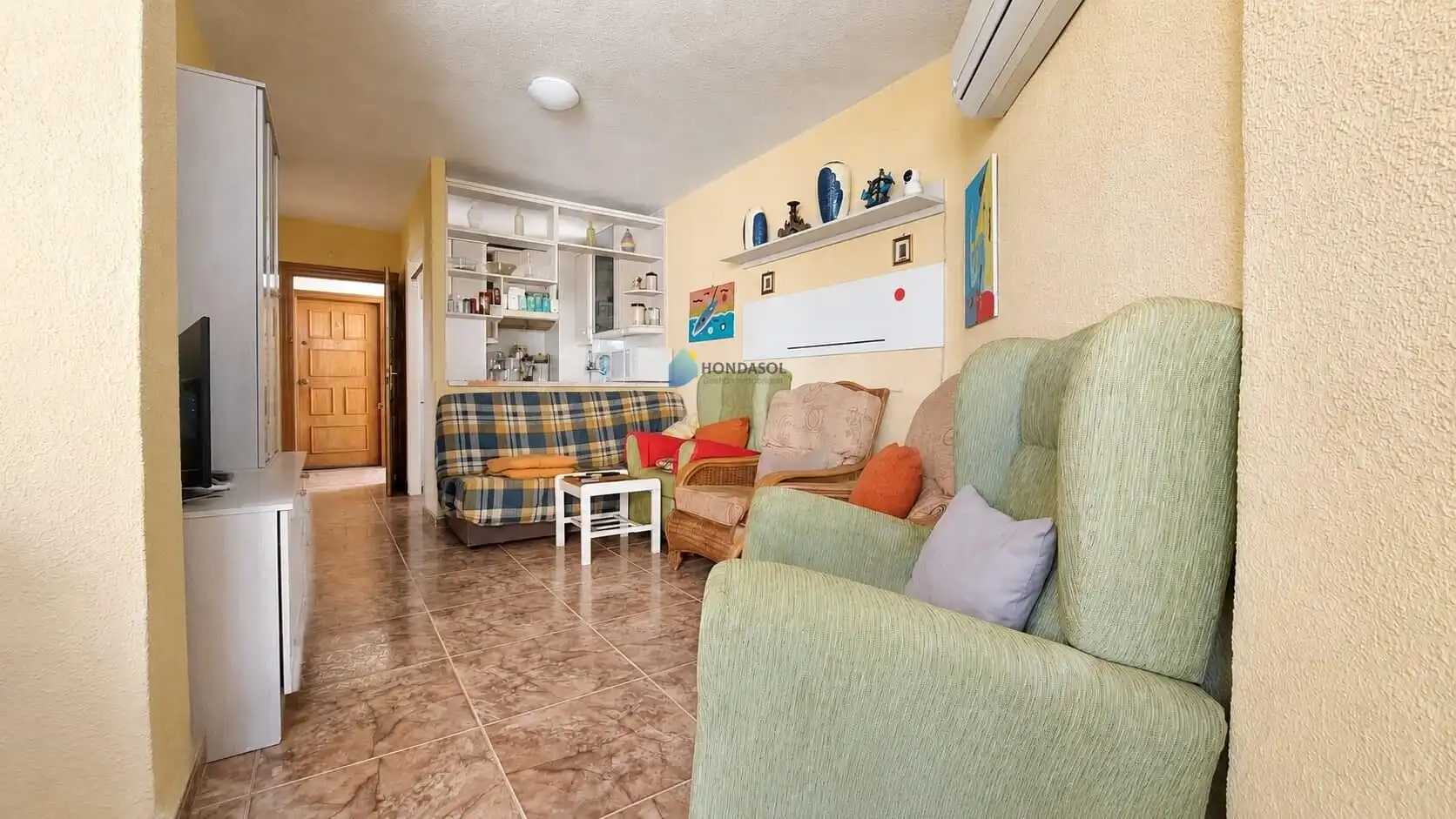 Sala de estar de Apartamento en venta en Cartagena con Aire acondicionado y Amueblado