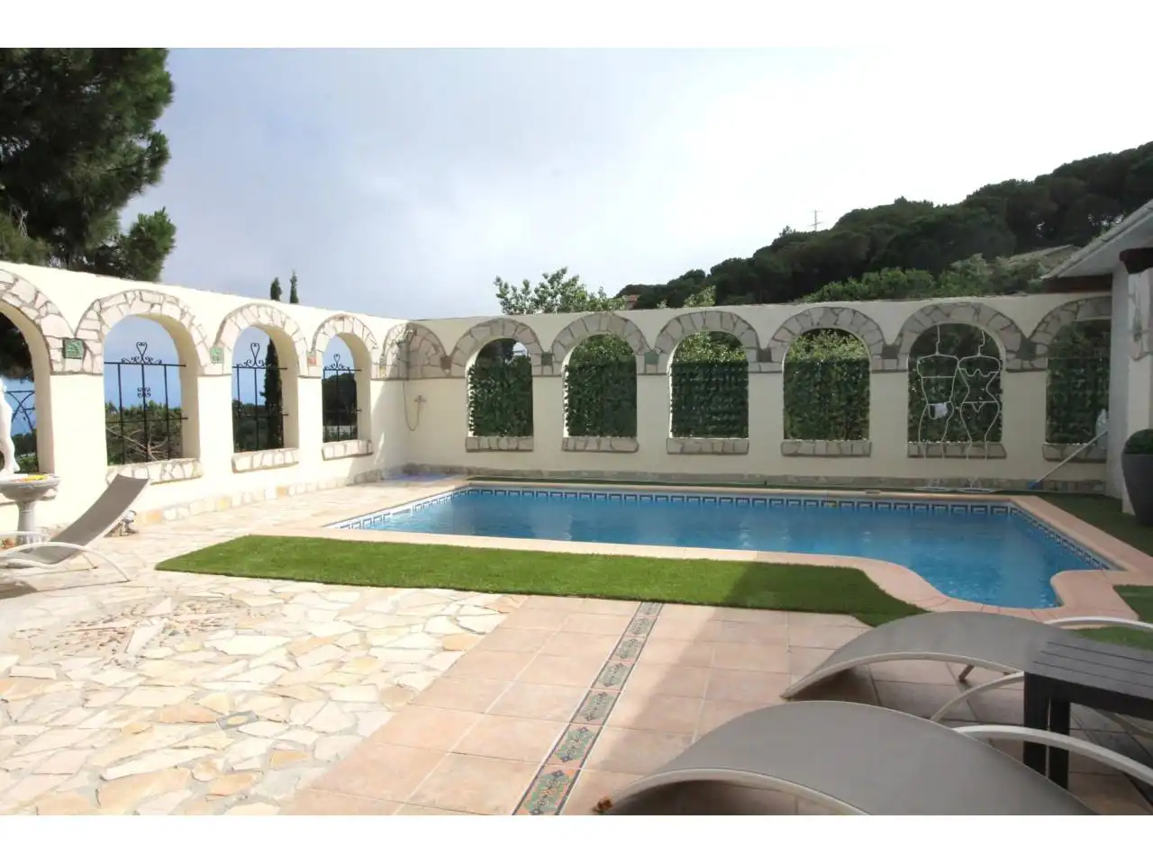 Swimming pool of Houses for sale in Lloret de Mar  with Air Conditioner, Heating and Private garden