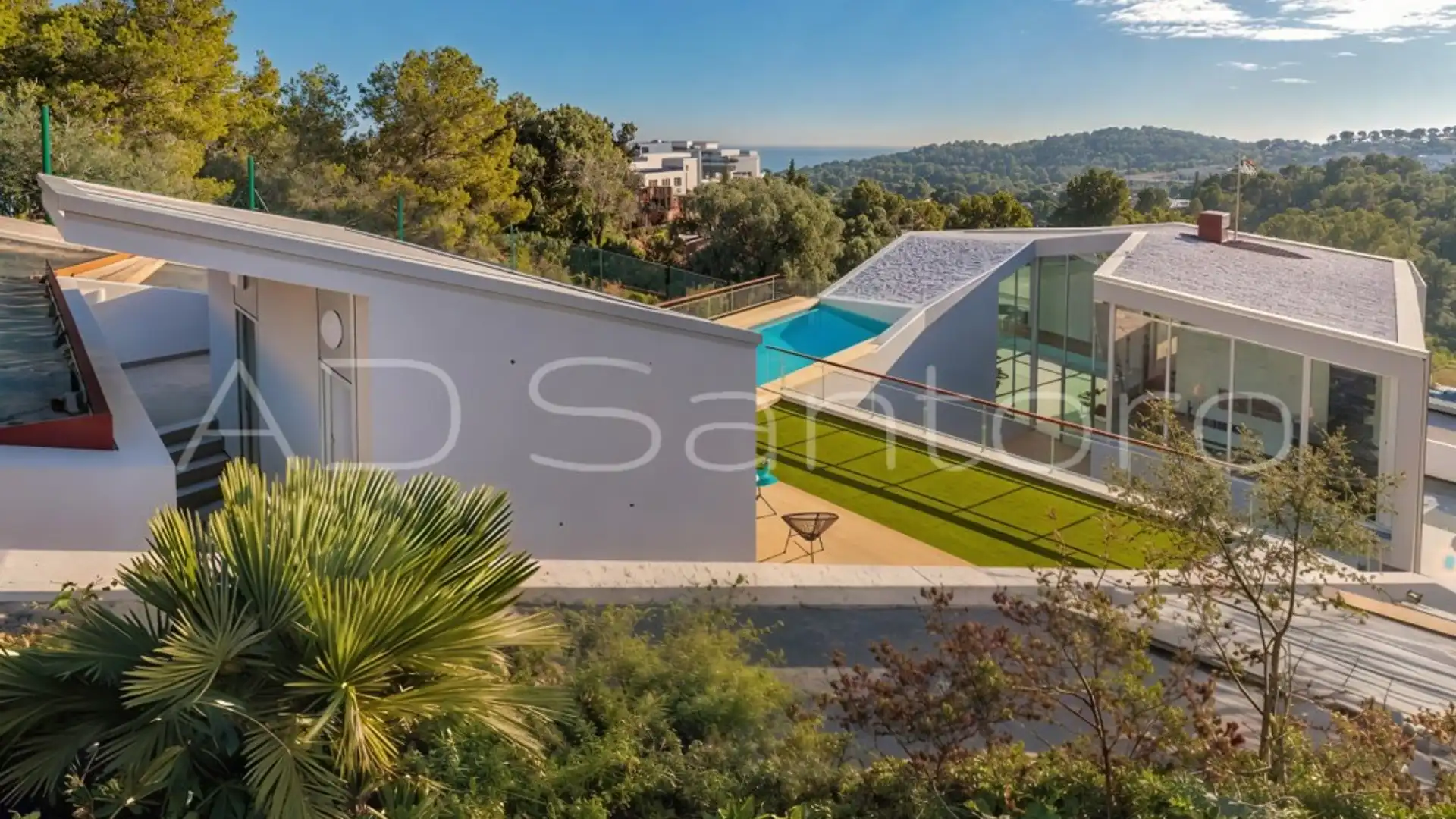 Vista exterior de Casa o xalet en venda en Sitges amb Aire condicionat, Jardí privat i Terrassa