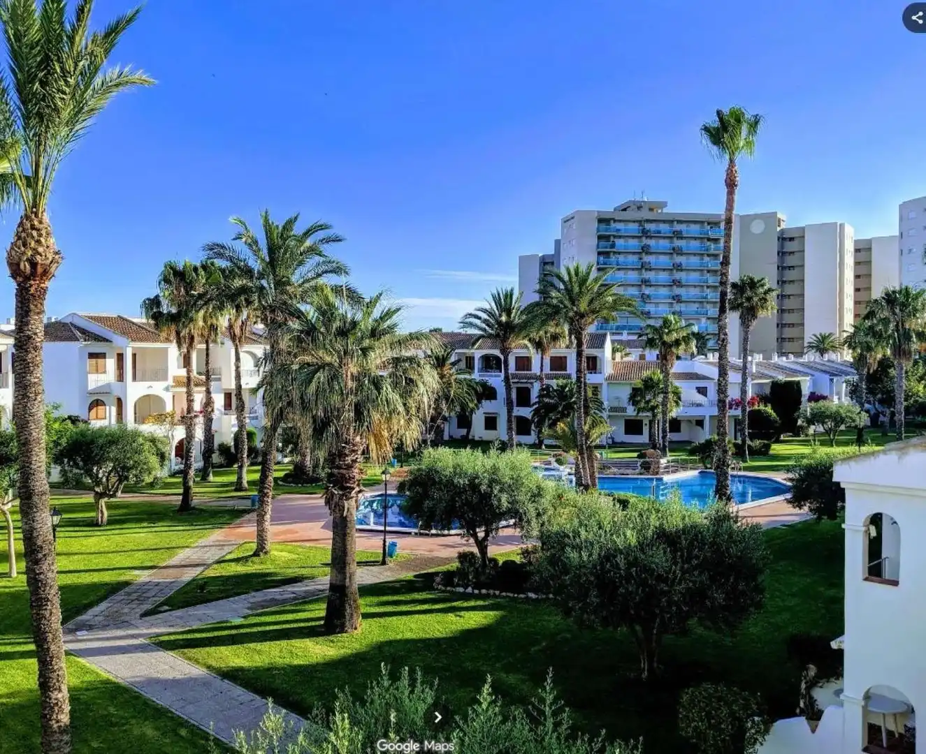 Vista exterior de Apartament per a compartir en La Manga del Mar Menor amb Aire condicionat, Terrassa i Moblat