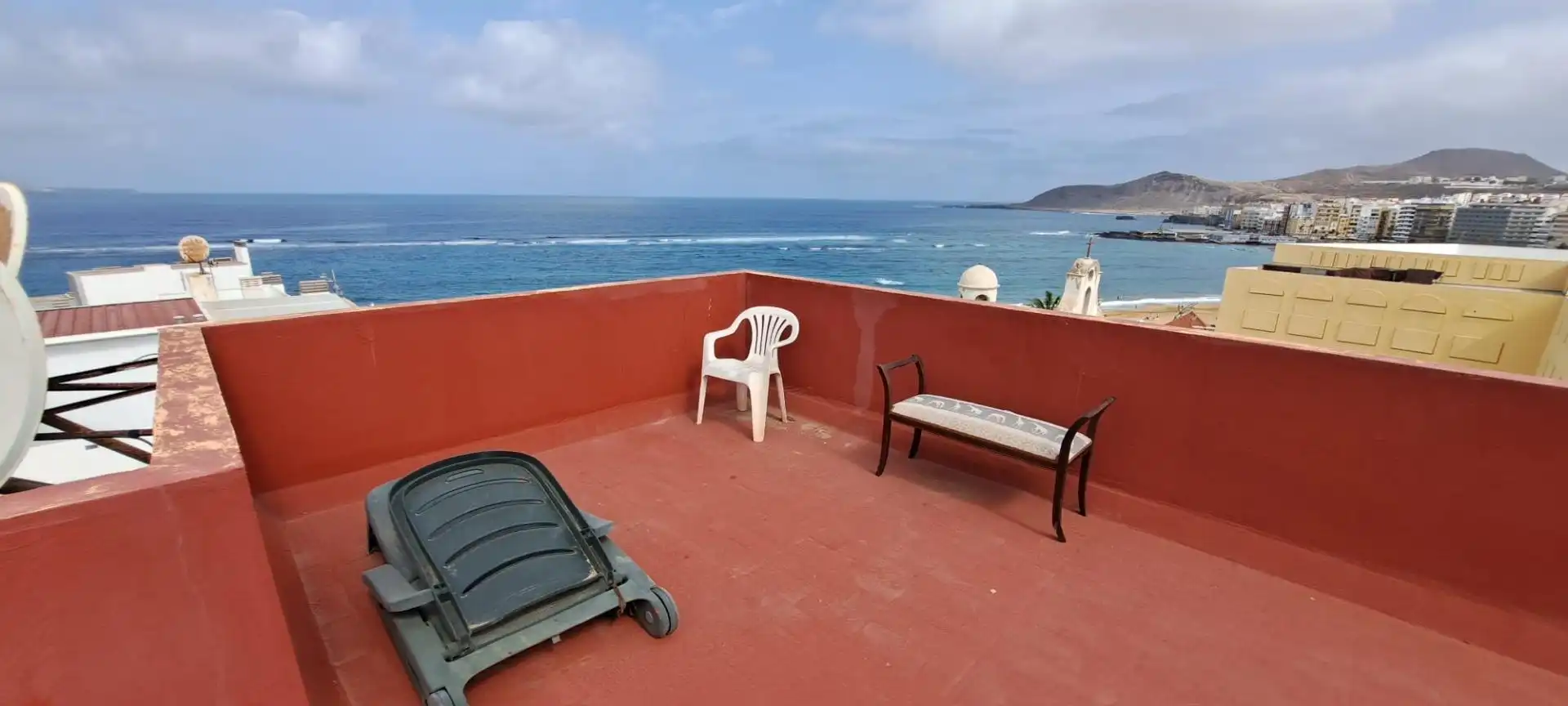 Terrace of Study for rent in Las Palmas de Gran Canaria  with Furnished