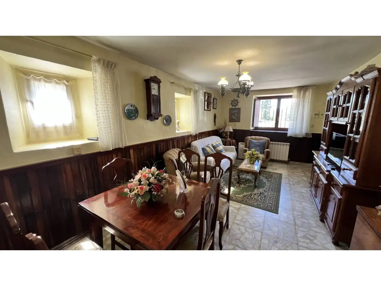 Dining room of Houses for sale in Merindad de Montija  with Heating, Private garden and Terrace