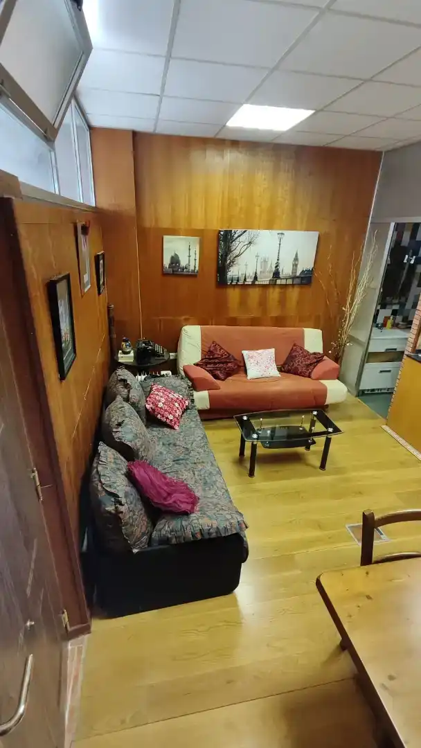 Sala de estar de Planta baja en venta en Salvatierra / Agurain con Parquet, Amueblado y Horno