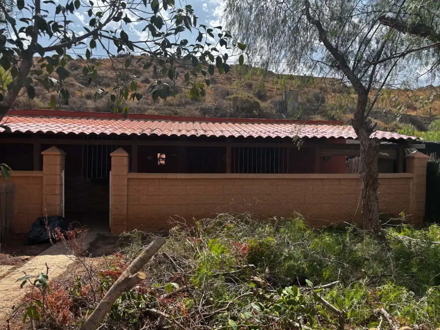 Vista exterior de Pis en venda en Pechina amb Jardí privat, Piscina i Moblat