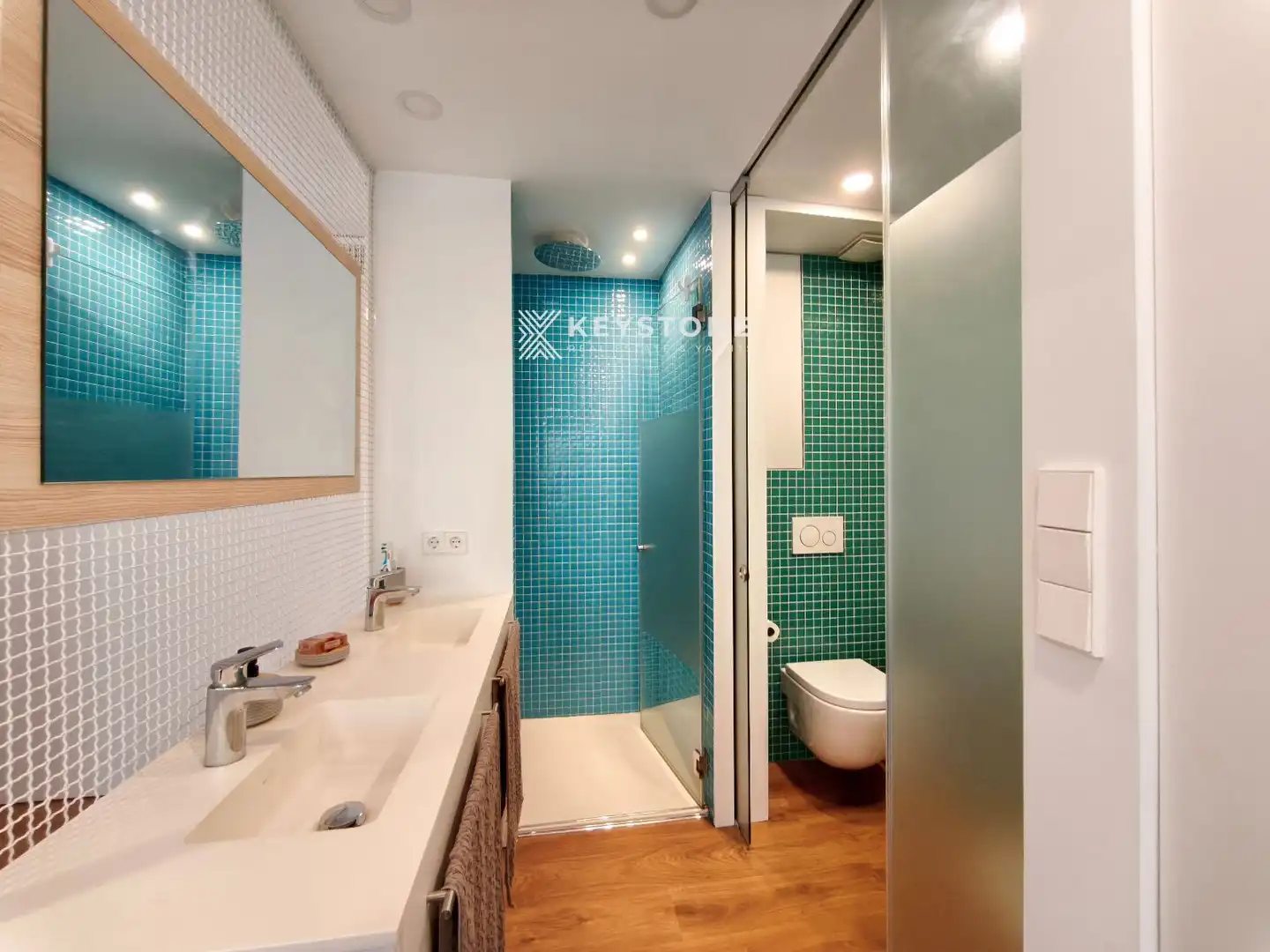 Badezimmer von Wohnung zur Miete in Alicante / Alacant mit Klimaanlage, Heizung und Möbliert