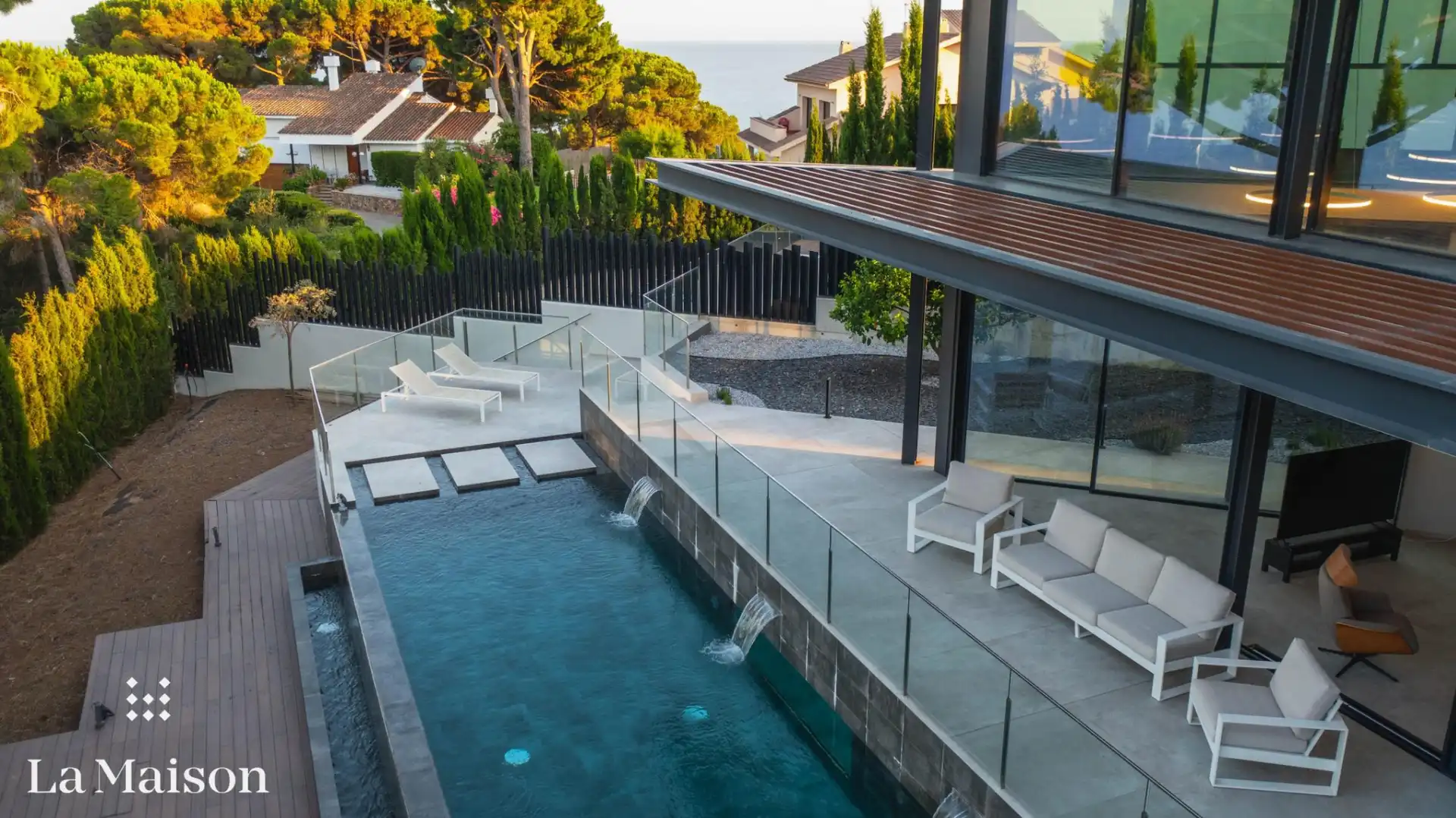 Terraza de Casa o chalet en venta en Caldes d'Estrac con Aire acondicionado, Calefacción y Jardín privado
