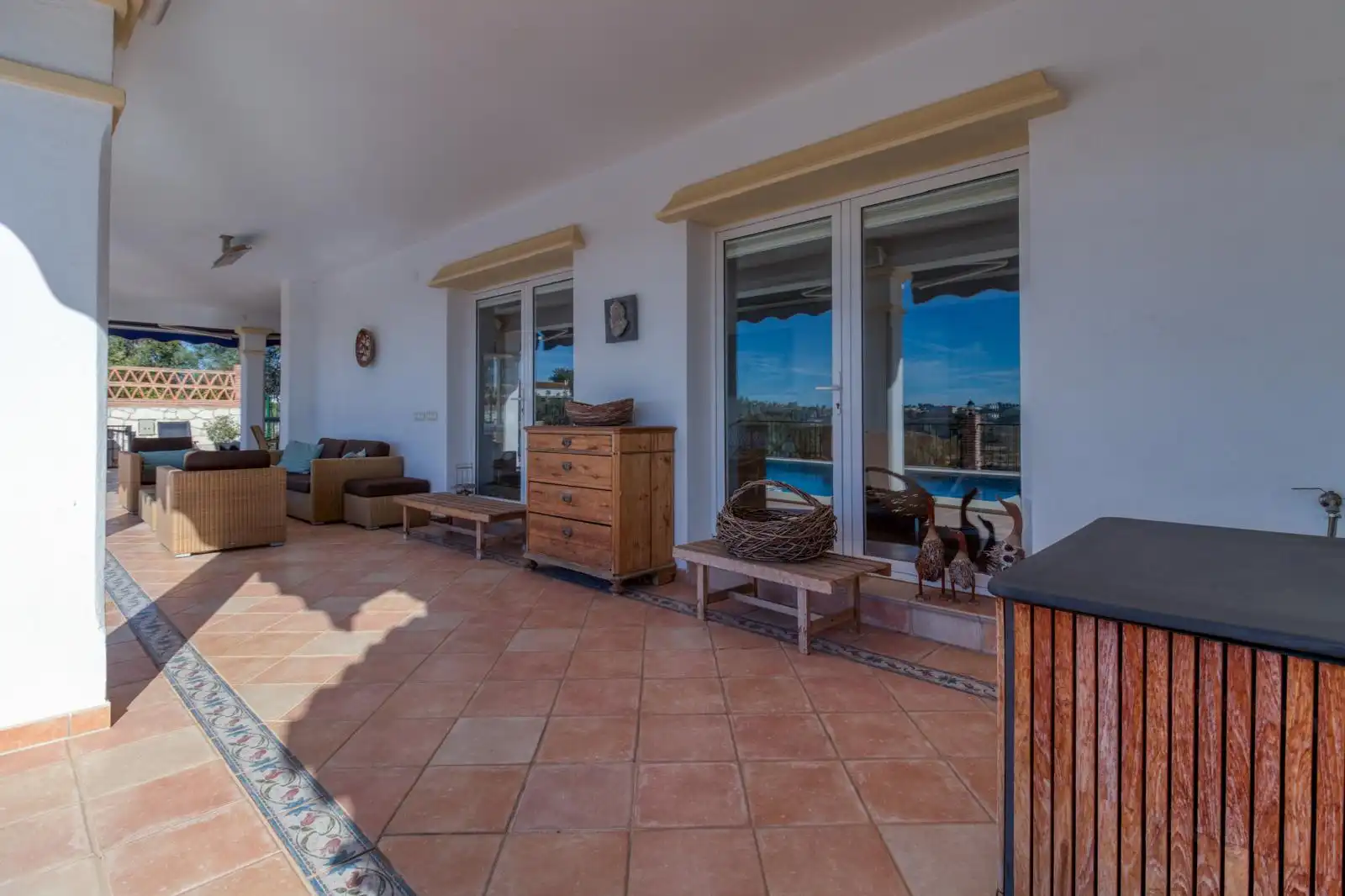 Terraza de Casa o chalet en venta en Mijas con Aire acondicionado, Jardín privado y Terraza