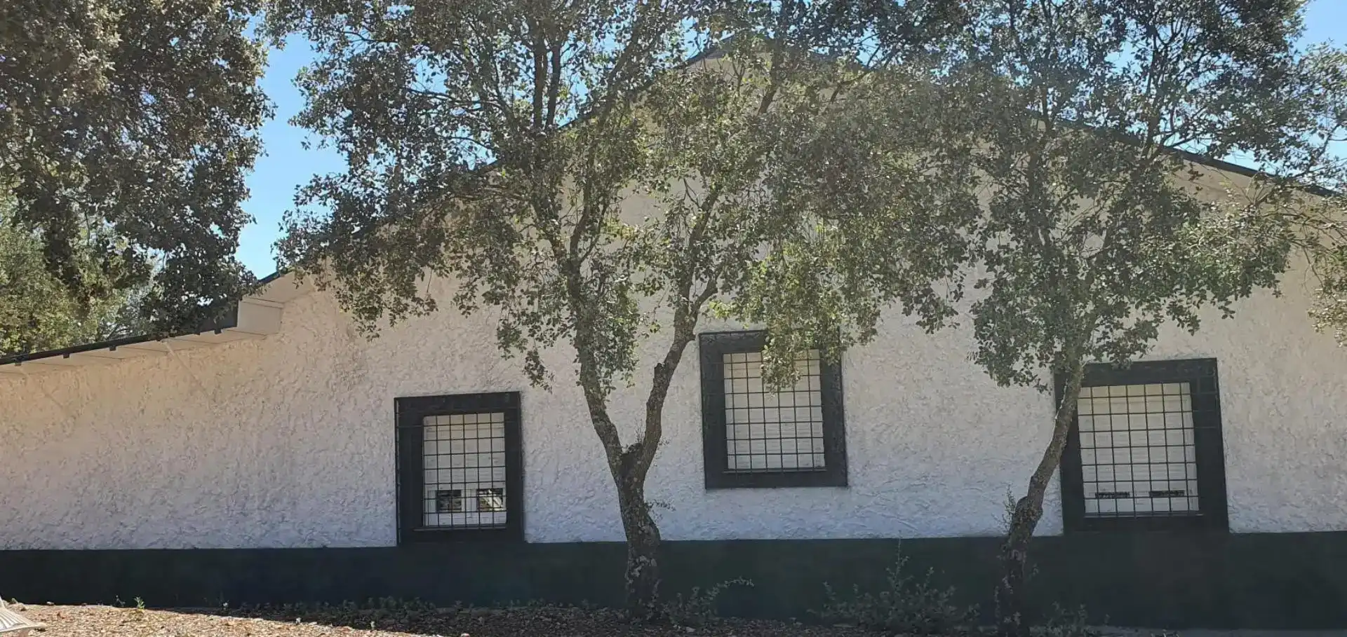 Vista exterior de Finca rústica en venda en Brazatortas amb Aire condicionat