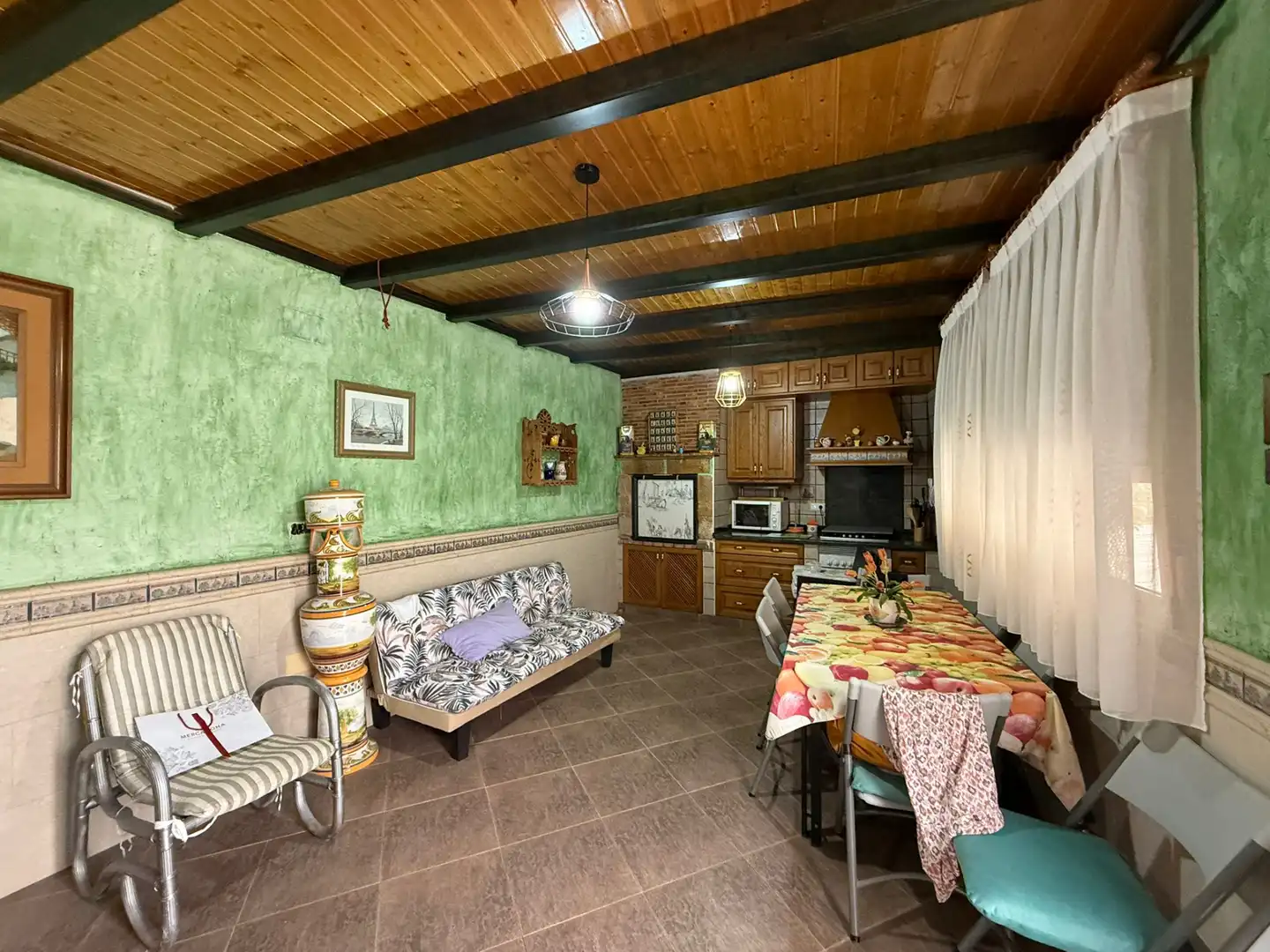 Küche von Haus oder Chalet zum Verkauf in Elda mit Klimaanlage, Heizung und Privatgarten