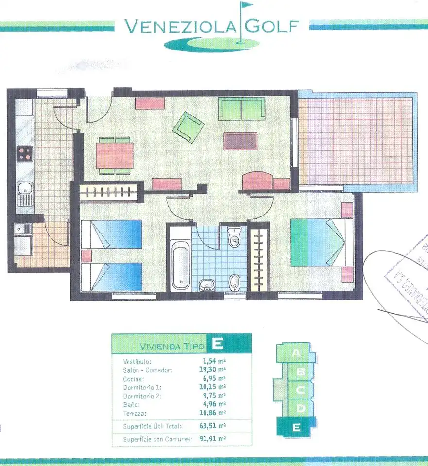 Apartament en venda en La Manga del Mar Menor amb Aire condicionat, Terrassa i Piscina