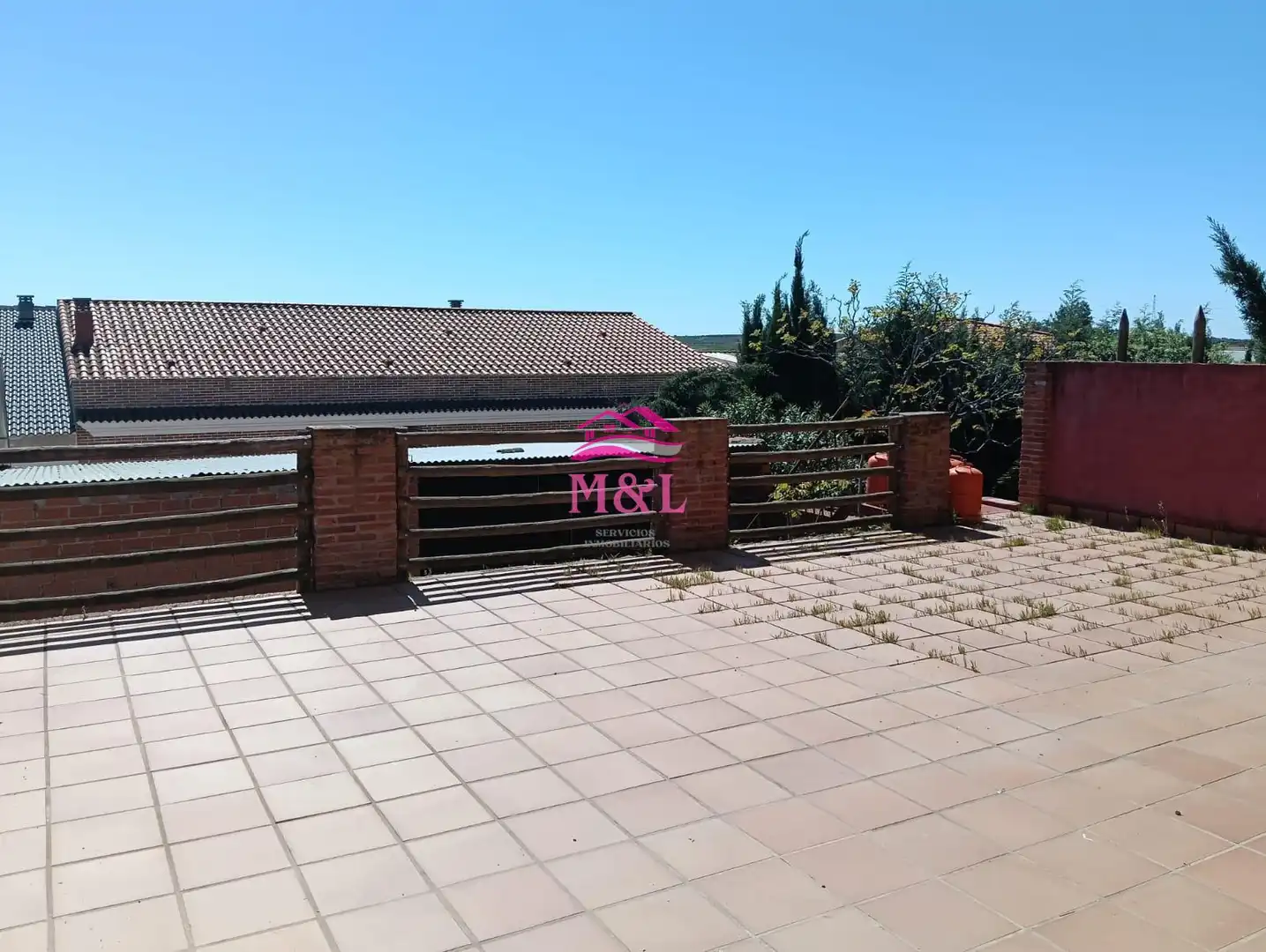 Garden of Houses for sale in Esparragalejo  with Air Conditioner, Heating and Terrace