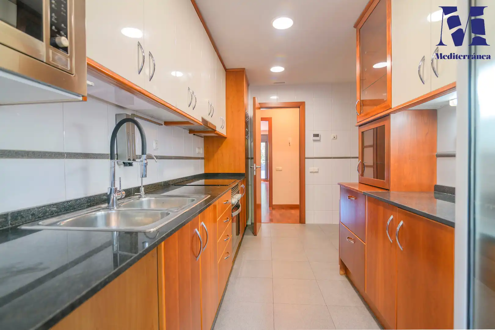 Kitchen of Flat for rent in Castelldefels  with Air Conditioner, Heating and Parquet flooring