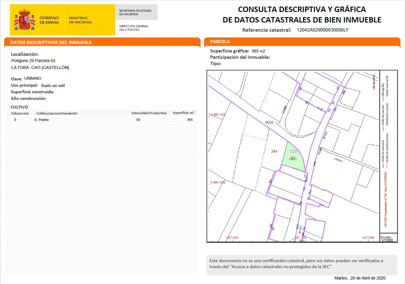 Residencial en venta en Catí