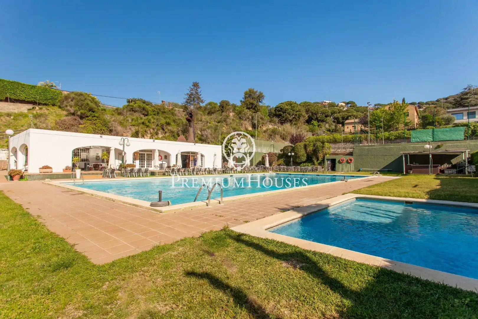 Swimming pool of Country homes for sale in Cabrils  with Heating, Private garden and Terrace
