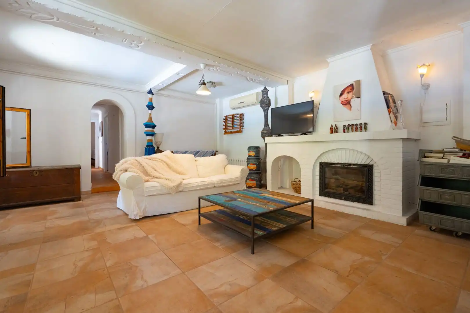 Sala de estar de Casa o chalet en venta en Castell de Castells con Aire acondicionado, Calefacción y Jardín privado