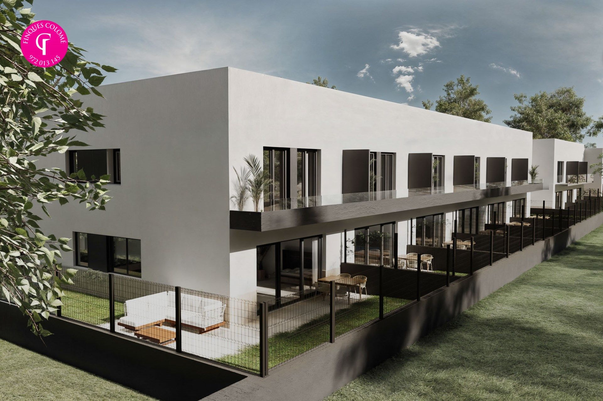 Vista exterior de Casa adosada en venta en Vilablareix con Aire acondicionado, Terraza y Trastero