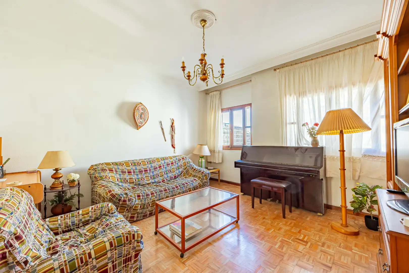 Sala de estar de Piso en venta en Las Palmas de Gran Canaria con Parquet, Terraza y Balcón