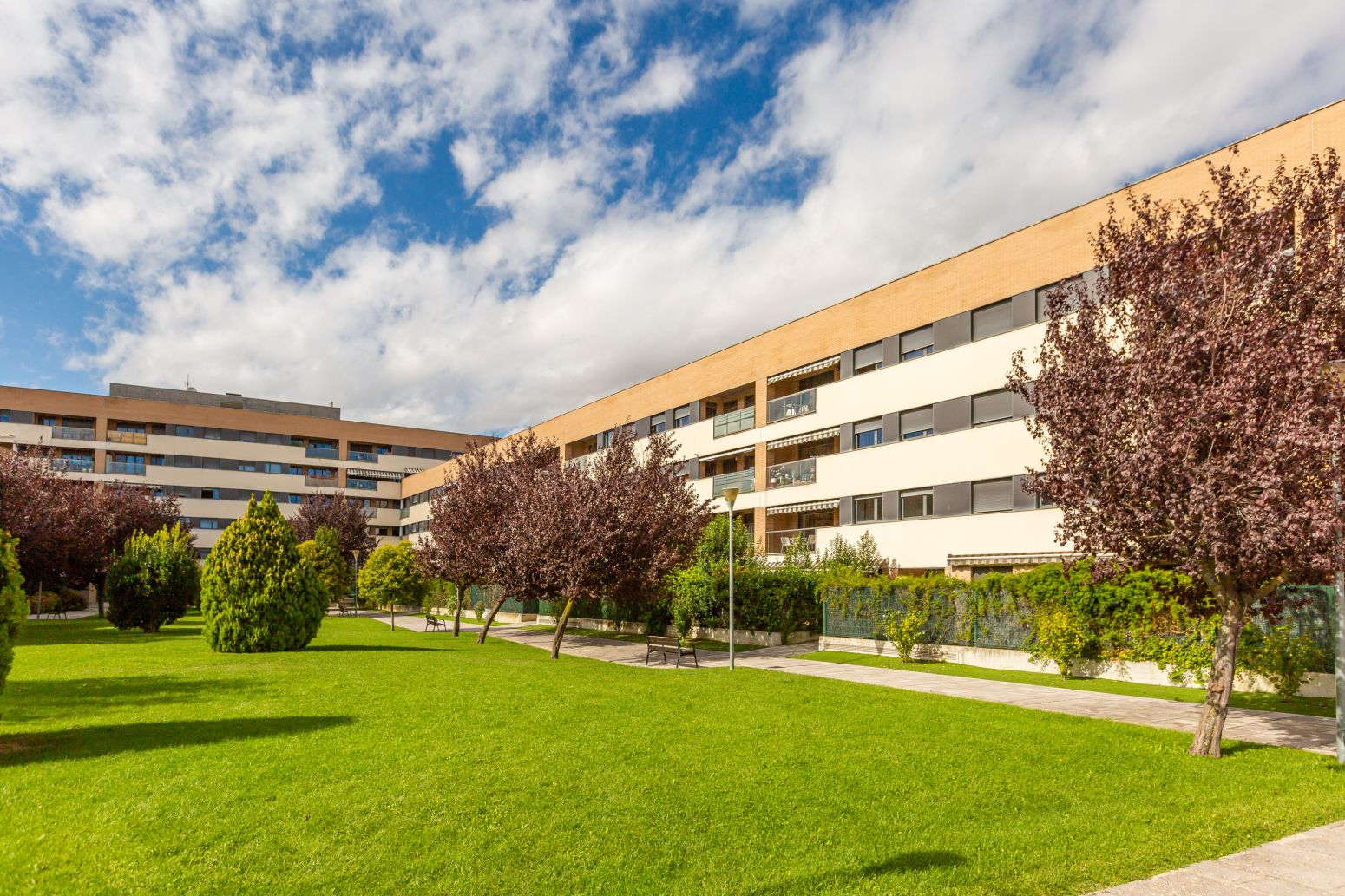 Exterior view of Flat for sale in  Pamplona / Iruña  with Heating, Private garden and Terrace