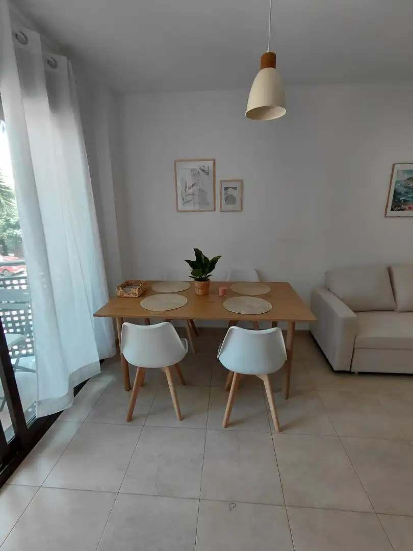 Dining room of Flat for rent in Benicarló  with Terrace, Furnished and Oven