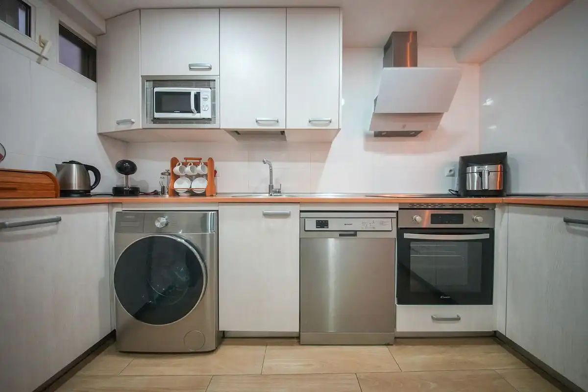 Cocina de Planta baja en venta en Móstoles con Calefacción, Jardín privado y Terraza