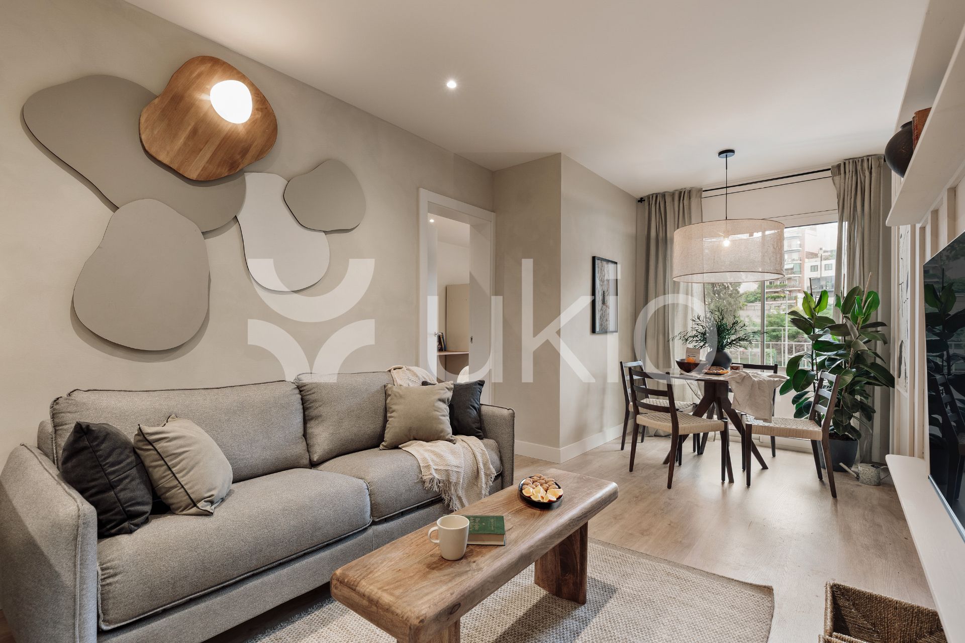 Living room of Apartment to rent in  Barcelona Capital  with Air Conditioner, Furnished and Oven