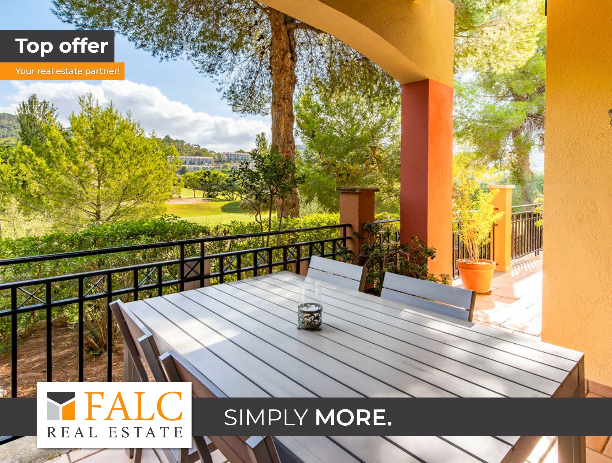 Terrace of Single-family semi-detached for sale in Andratx  with Community pool