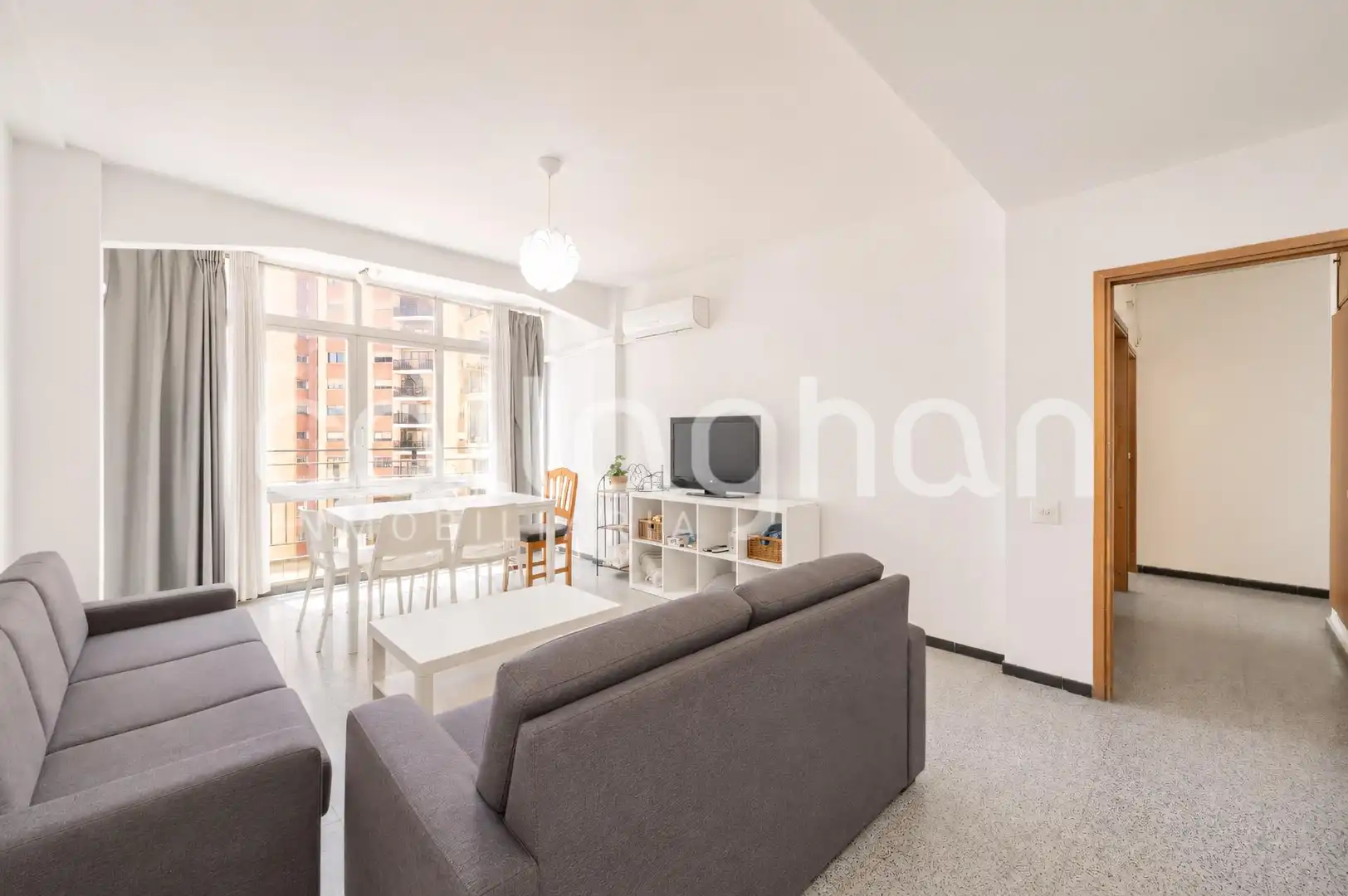 Wohnzimmer von Wohnung zum Verkauf in Valencia mit Möbliert und Balkon