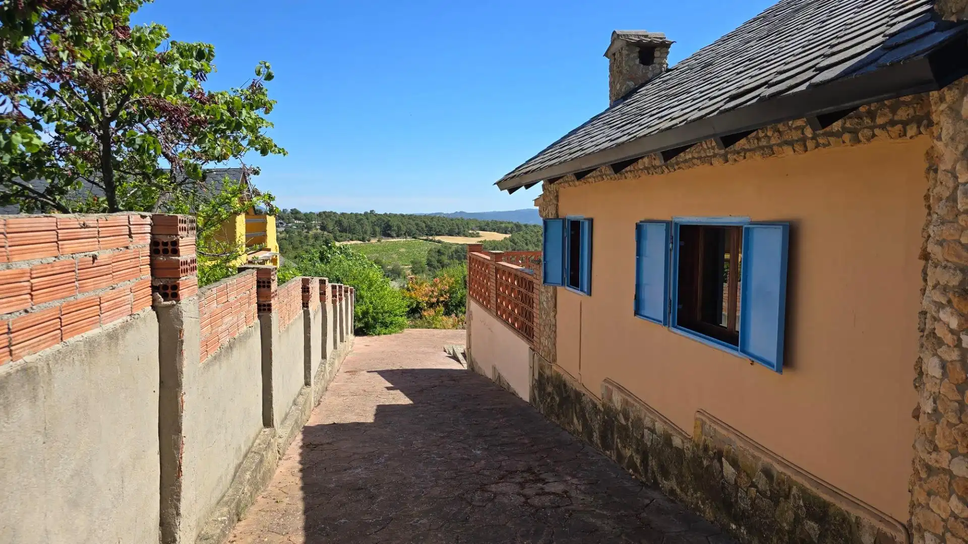Vista exterior de Casa o chalet en venta en La Torre de Claramunt con Jardín privado y Terraza