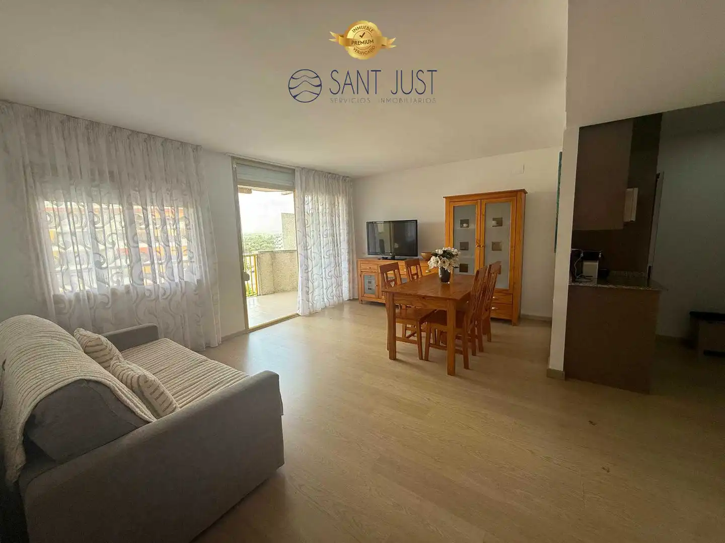 Wohnzimmer von Wohnungen zur Miete in Vila-seca mit Terrasse, Möbliert und Mikrowelle