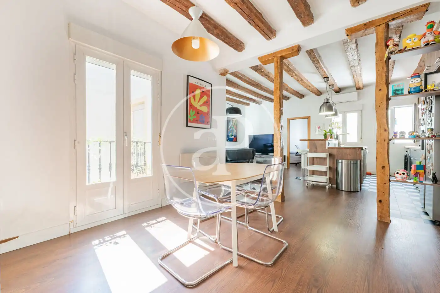 Sala de estar de Ático en venta en Madrid con Aire acondicionado y Terraza