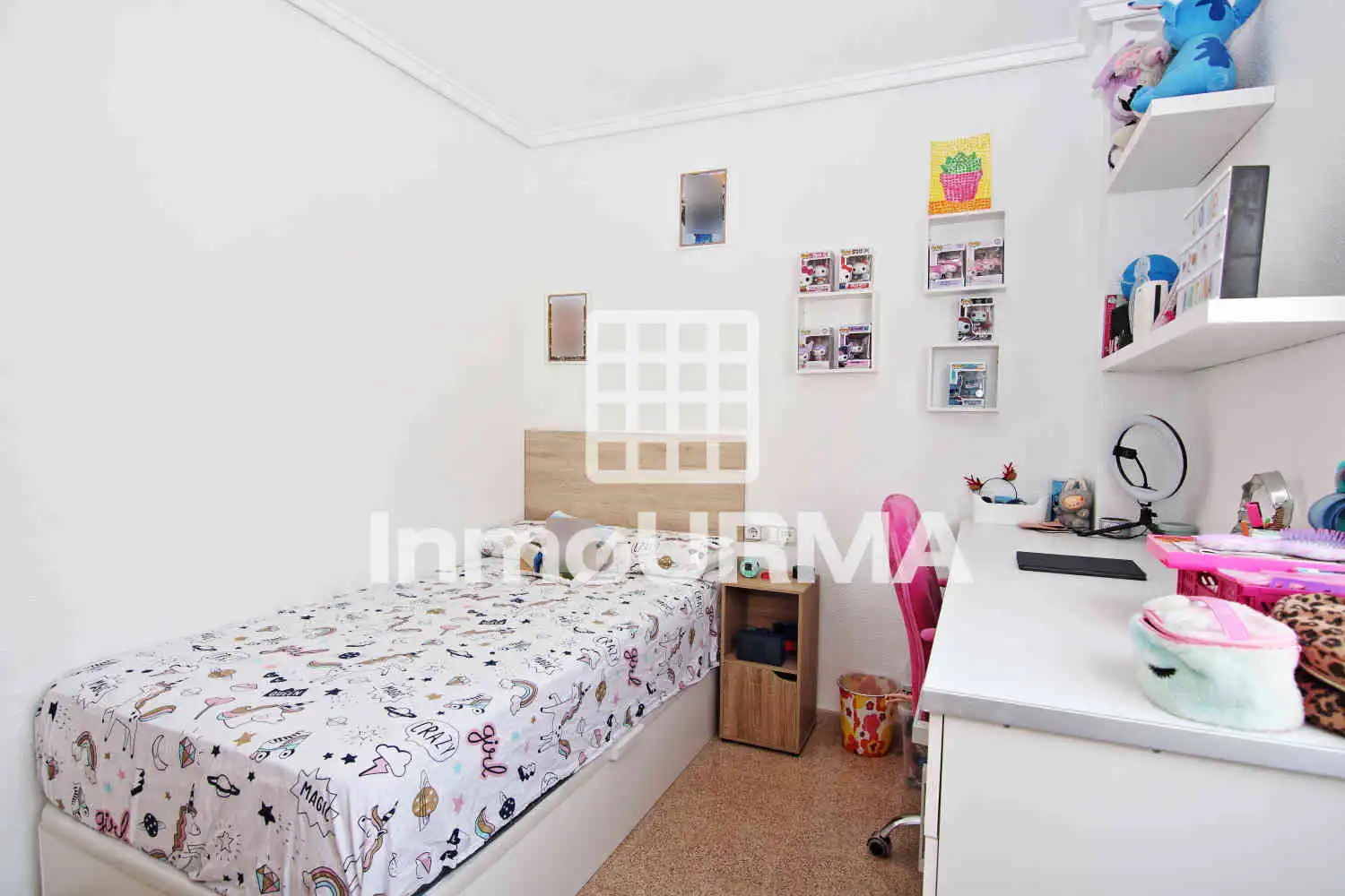 Dormitori de Casa adosada en venda en Aspe amb Aire condicionat, Terrassa i Moblat