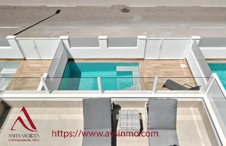 Piscina de Casa o chalet de alquiler en San Pedro del Pinatar con Aire acondicionado, Terraza y Piscina