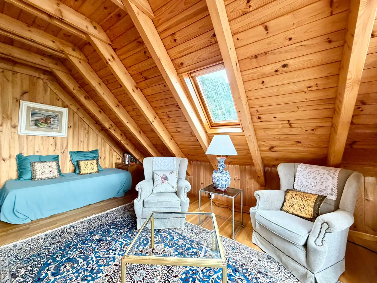 Sala d'estar de Casa o xalet en venda en Vielha e Mijaran amb Calefacció, Parquet i Moblat