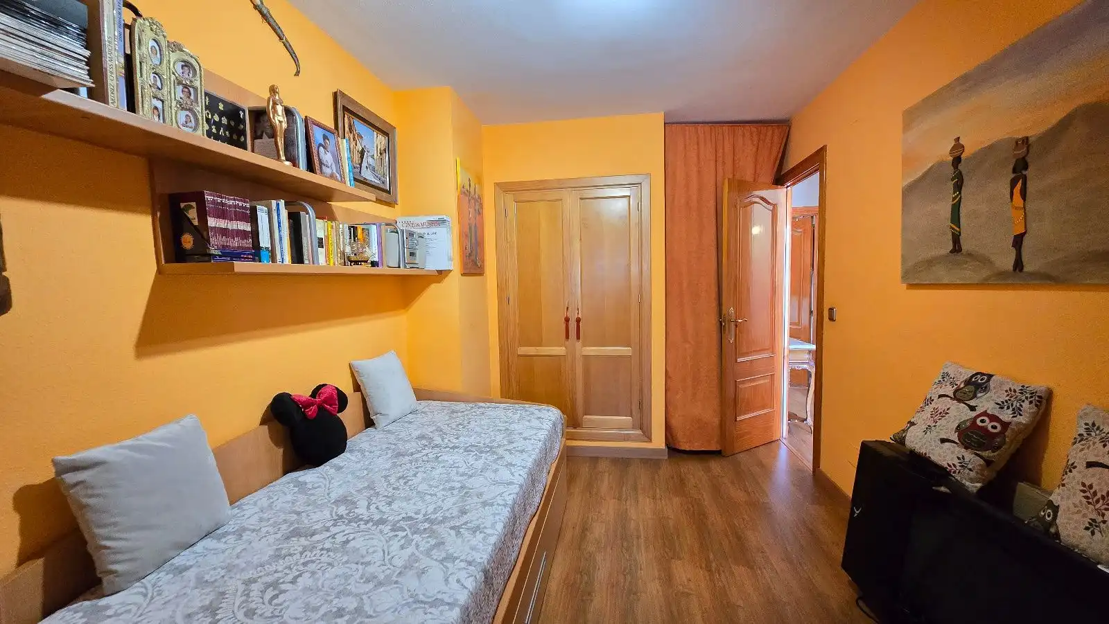 Schlafzimmer von Einfamilien-Reihenhaus zum Verkauf in Málaga mit Klimaanlage, Heizung und Schwimmbad