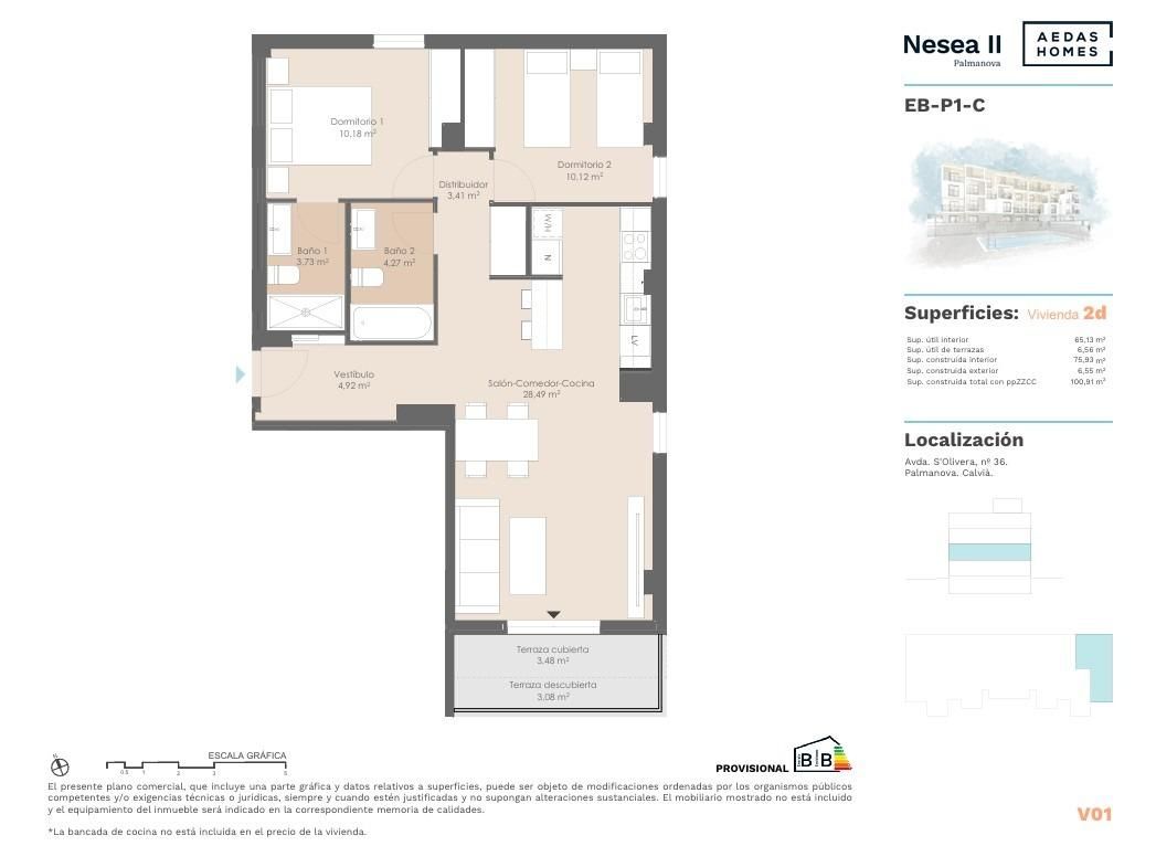 Wohnung zum Verkauf in Calvià mit Klimaanlage, Heizung und Abstellraum