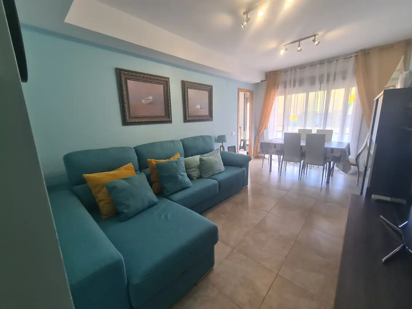 Sala de estar de Apartamento en venta en Benicarló con Aire acondicionado, Calefacción y Terraza