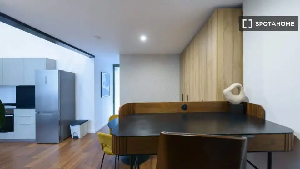 Kitchen of Flat for rent in Madrid  with Air Conditioner, Heating and Furnished
