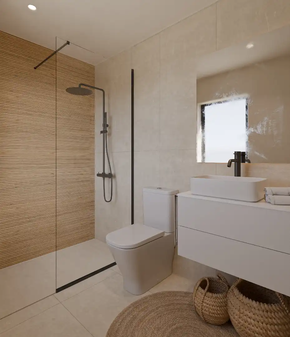 Bathroom of Apartments for sale in Cullera  with Air Conditioner, Heating and Terrace