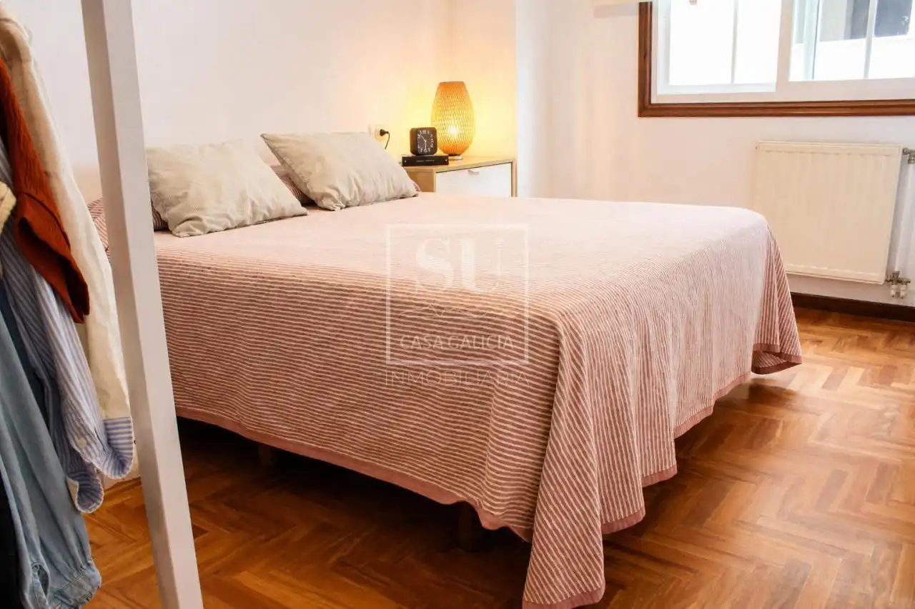 Bedroom of Flat for sale in Nigrán  with Heating, Parquet flooring and Storage room