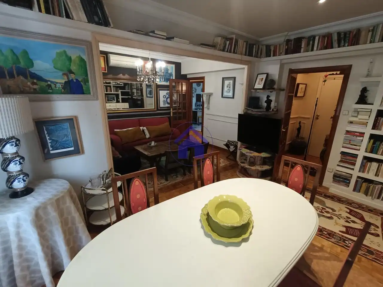 Dining room of Flat for rent in Vigo   with Heating, Parquet flooring and Terrace