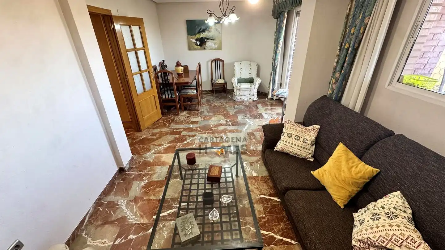 Sala de estar de Ático en venta en Cartagena con Aire acondicionado, Terraza y Amueblado
